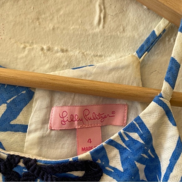 Lilly Pulitzer || Annabelle Shift Mini Dress Blue Bay Yacht 4 - Picture 3 of 7